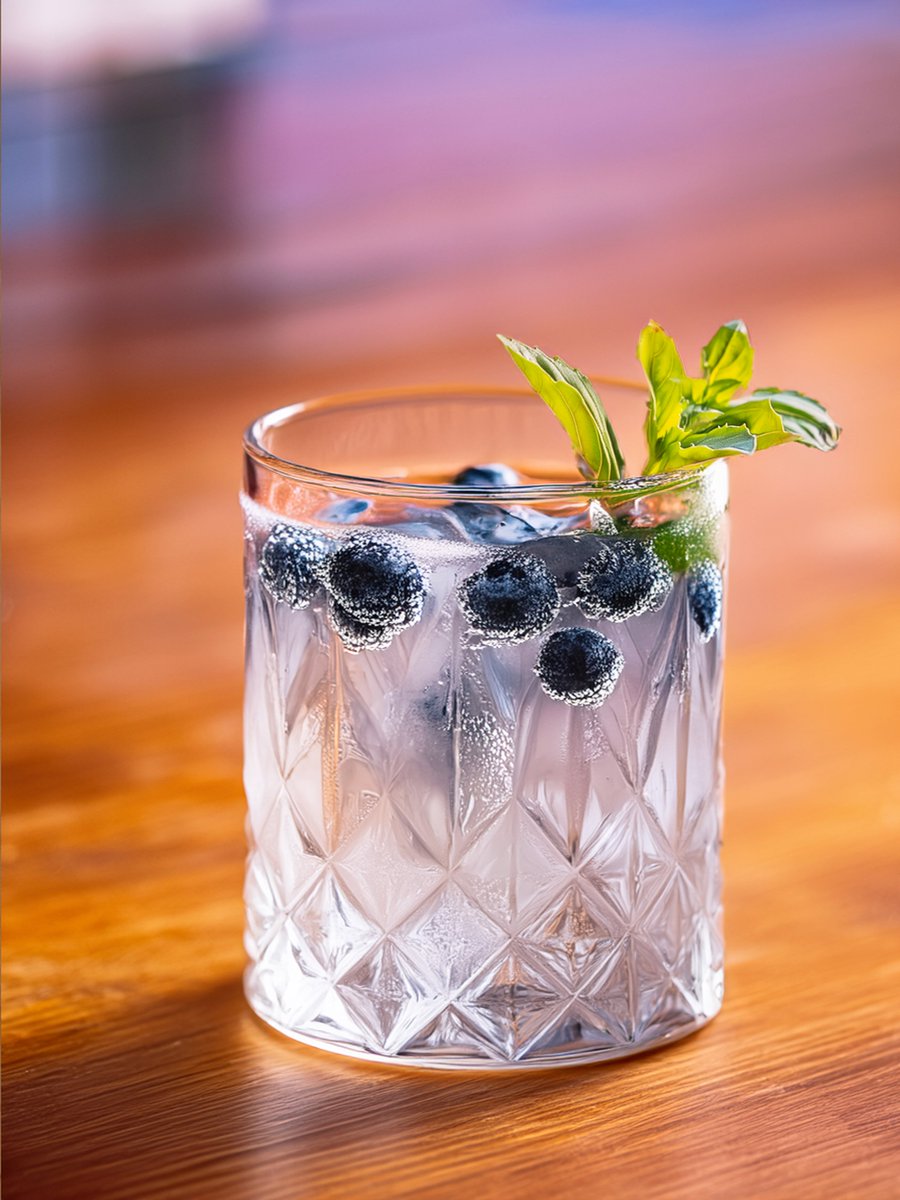 michanzl's tweet image. It's weekend - so what about a lovely blueberry-basil G&amp;amp;T?

#G&amp;amp;T #ginandtonic #cocktail #drink #blueberry #blueberries #basil #michasberrykitchen #weekend #saturday