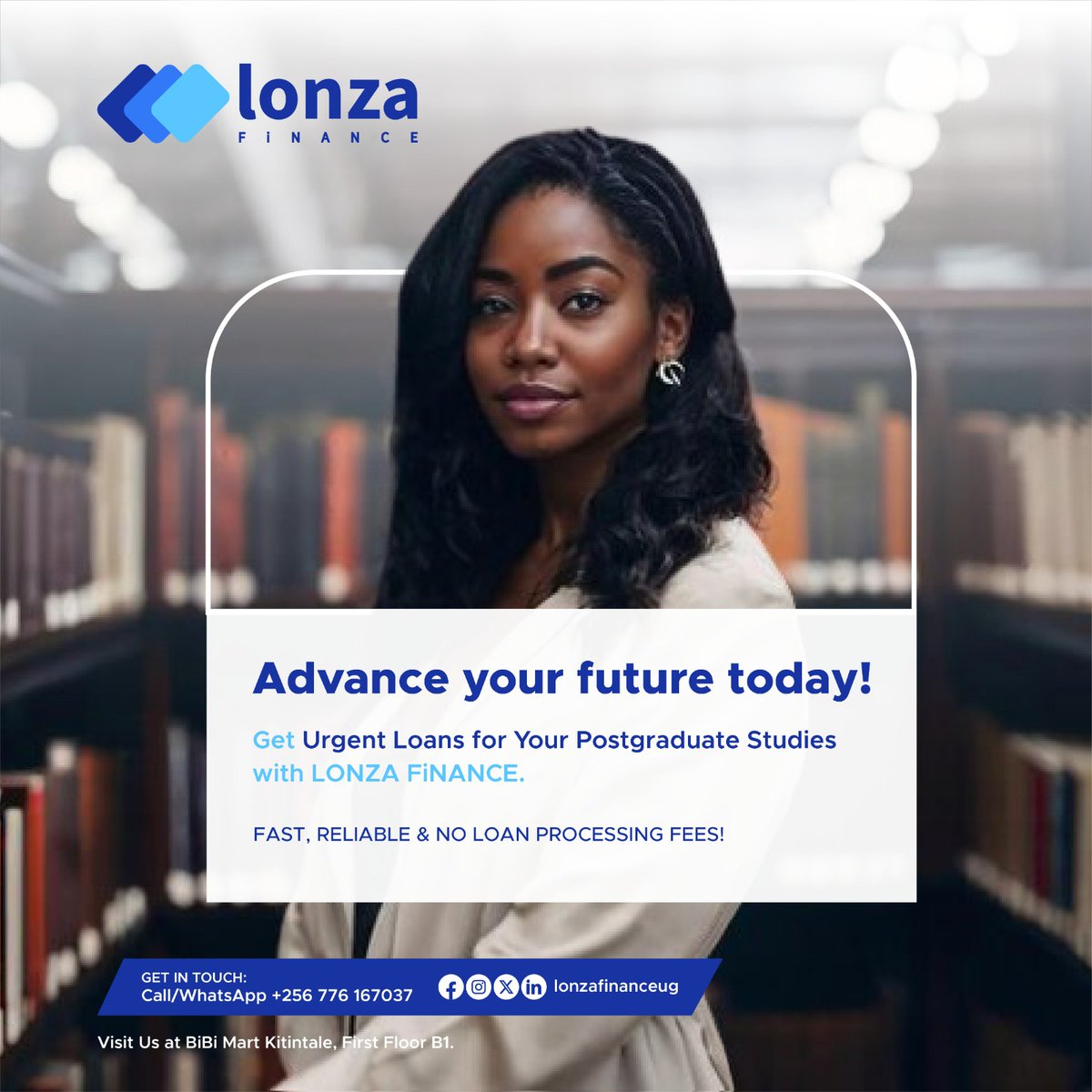 lonzafinance's tweet photo. Empower Your Next Step! Secure a Postgraduate Loan with LONZA FiNANCE. 

Fast, Reliable, and tailored for your academic journey.

Call or WhatsApp +256 776 167037 to apply for a loan today.
#lonza #schoolfeesloans #education #loans https://t.co/7F11UU2yCq