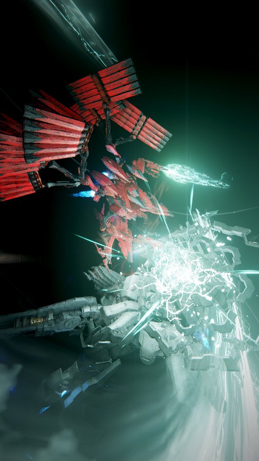 jinbate's tweet photo. #AC6PhotoMode #AC6フォト振り返り
戦闘中の偶然そうなったエフェクトの重なりから面白いものを切り出して加工したもの https://t.co/e60wkiK1AK