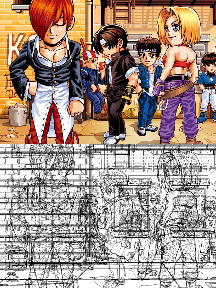 kikikaikai2046's tweet image. I re-painted this illustration
Classic Shinkiro art for The King of Fighters '97
#KingofFighters #KOF #KOF97 #SNK
#格ゲーキャラ描こうぜ #キングオブファイターズ
#拳皇 #킹오파