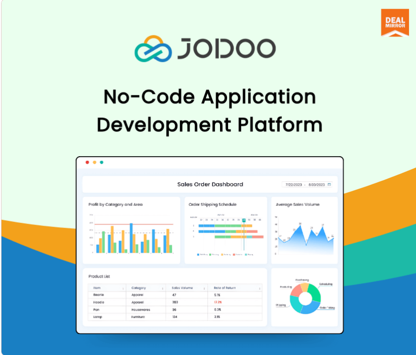 pfdealz's tweet image. Get 90% off JODOO: No-code Platform for your Data, Workflow, Dashboard, &amp;amp; Apps for $79

dealmirror.sjv.io/XYPmM5

What you get in this deal

Unlimited forms
Unlimited dashboards
Unlimited apps
Custom ending page

#Workflow #JODOO #Dashboard #Apps #Ad