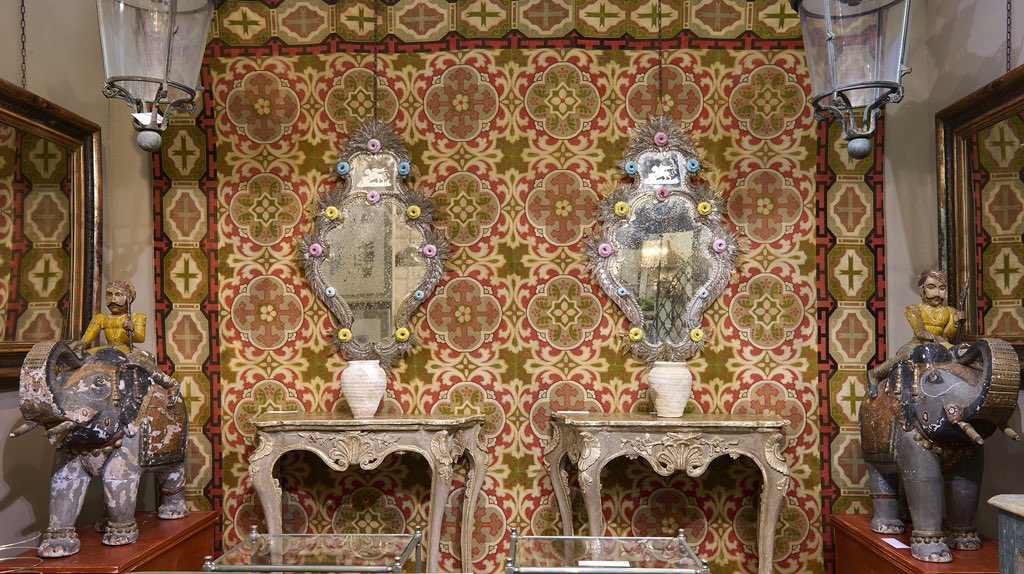 decorativefair's tweet photo. All the colours, patterns and textures of completely joyful decoration, from @lorfordsantiq https://t.co/okOCMmxuvN