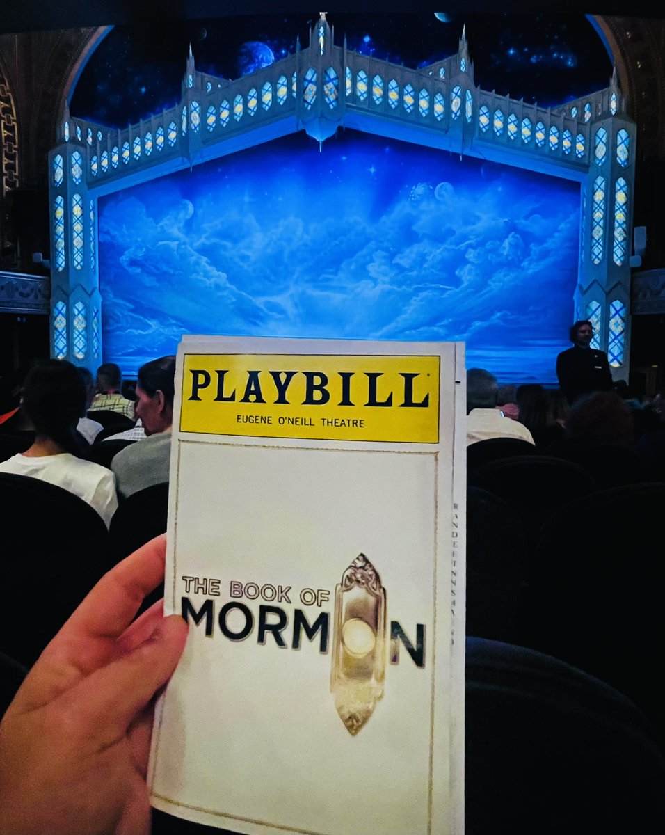 The_Mr_Booth's tweet image. Hilarious. Irreverant. Educational. Offensive. Fun. 🚪 #BookOfMormon #WorkPerks #FridayNightTraditions