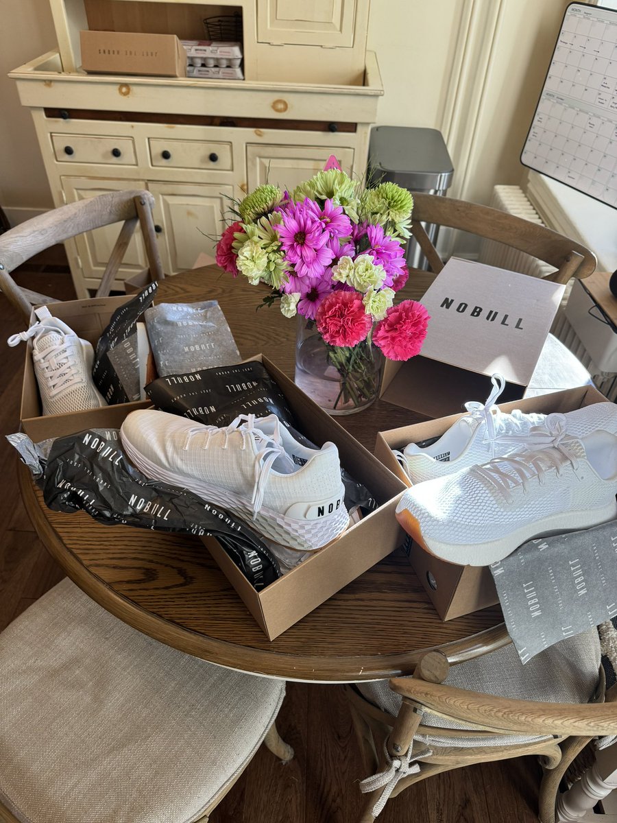 jonfab05's tweet photo. Wearing our NoBulls today and rooting for Fierceness  in the Travers! Best of luck to the real Commish!! Love the new gear, let’s make NoBull the official sneaker of TB racing 😂 @RepoleStable https://t.co/X8W8lKVn0R