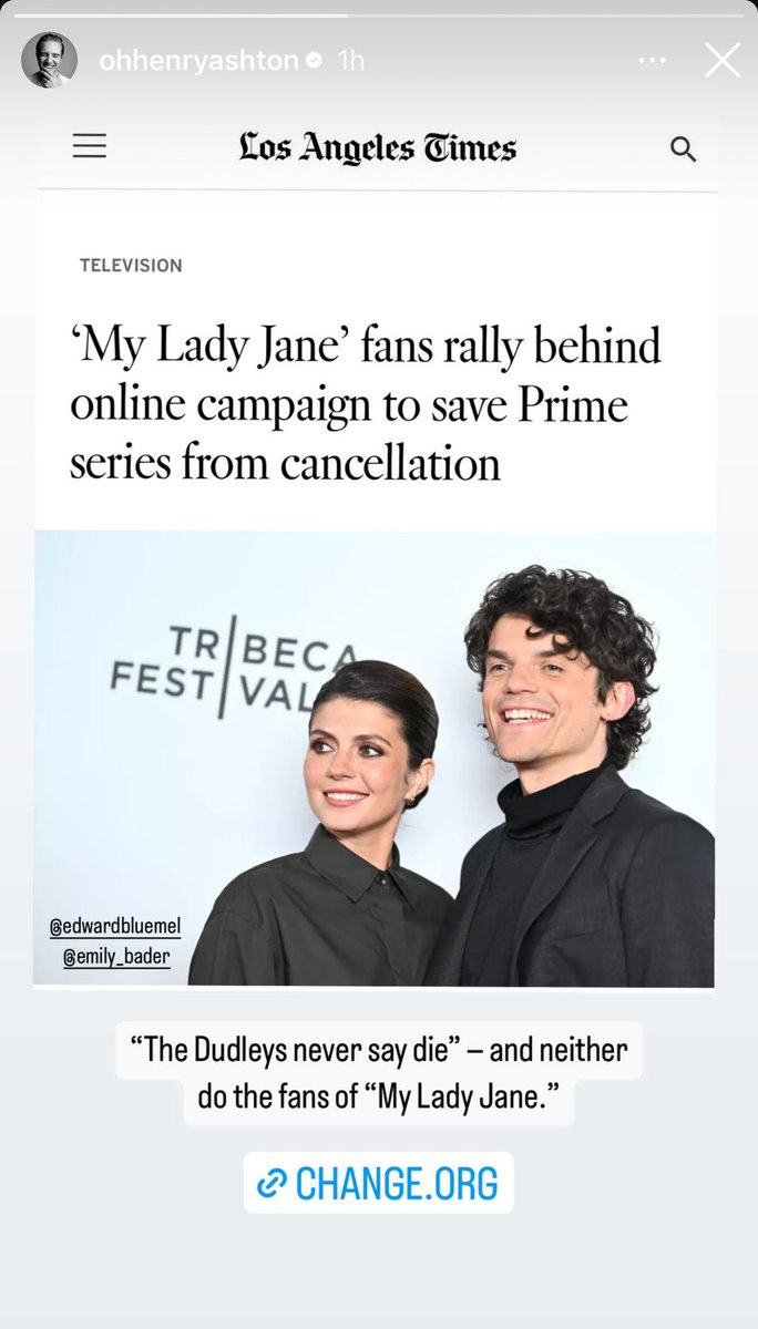 even the cast want it! <a href="/PrimeVideo/">Prime Video</a> <a href="/AmazonMGMStudio/">Amazon MGM Studios</a> <a href="/primevideouk/">Prime Video UK & IE</a> 😌 change.org/p/official-ama…