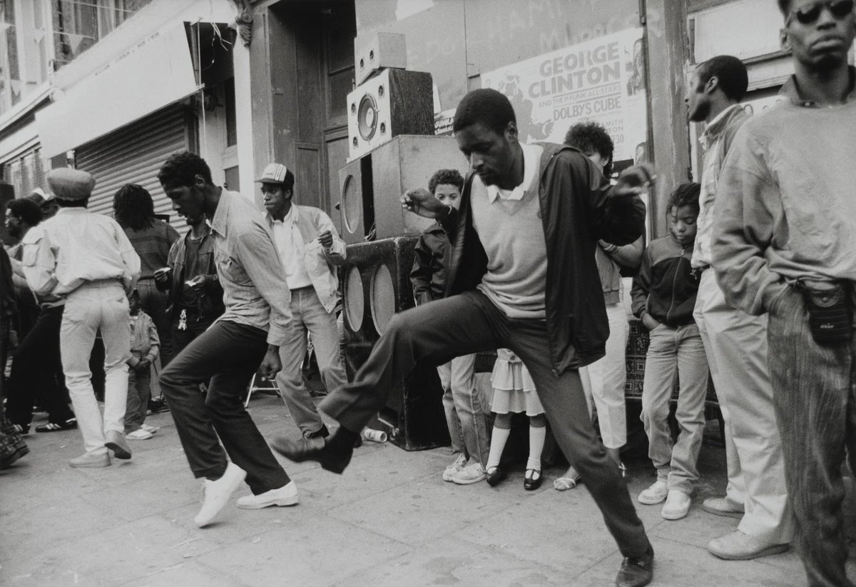 Tate's tweet photo. It’s Notting Hill Carnival weekend! 🎉

Carnival is an annual celebration in West London led by members of the British Caribbean community that emerged in the 1960s to promote cultural unity. Horace Ové, a Trinidadian-born British photographer, filmmaker and founding member of the Carnival documented the birth of the celebration and its growth through the 70s and 80s.

🖤 First Generation Children, Ladbroke Grove, 1969
🎶 Generations, Notting Hill Carnival c.1969
☀️ Walking Proud, Notting Hill Carnival c. 1972
🔊 Sound System Boys, Notting Hill Carnival c. 1980