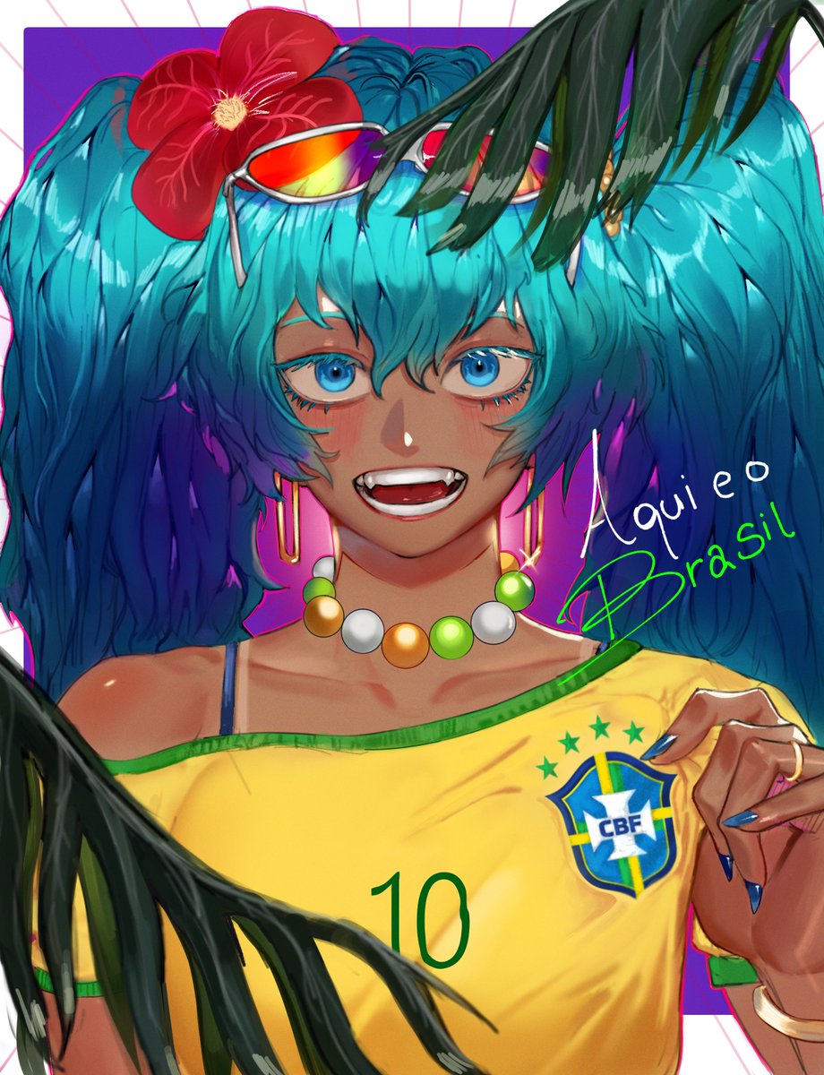 IcaacArts's tweet photo. vai Brazilian miku 🇧🇷 https://t.co/xa9U3XnmRT