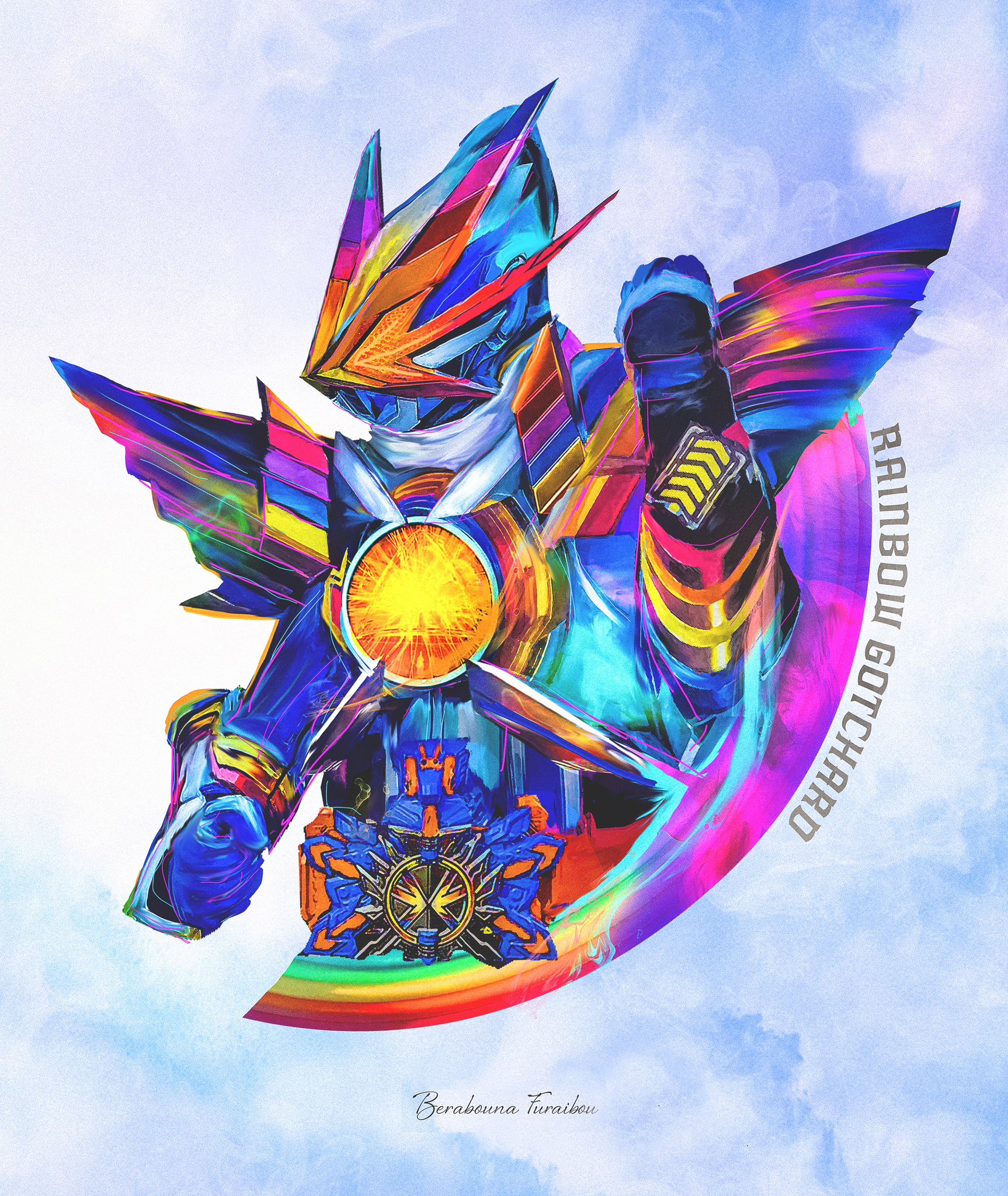 ライトニングボルト似顔絵 べらぼうな風来坊【特撮】 on X: 