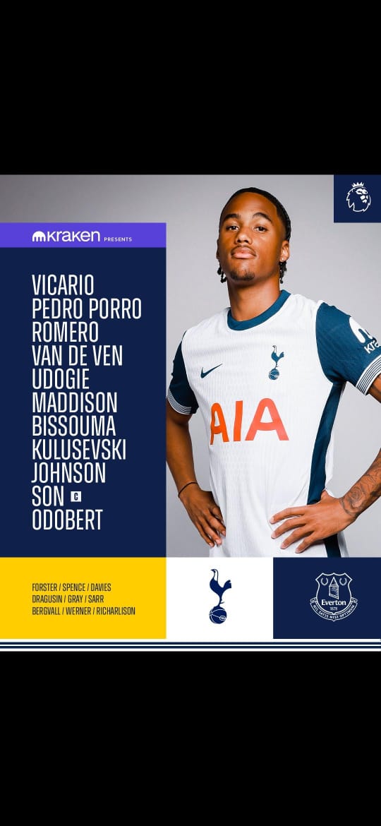 GoaSpurs's tweet image. Team News

Coys!!!