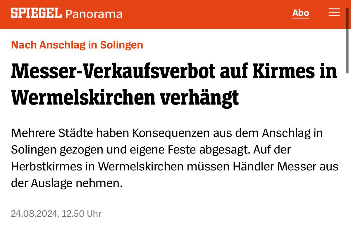 Dieses Land ist so hilflos, dumm und naiv, dass ich mich frage, wie wir überhaupt jemals wirtschaftlich und gesellschaftlich so aufsteigen konnten 

Wild. Absolut wild. 

#solingen