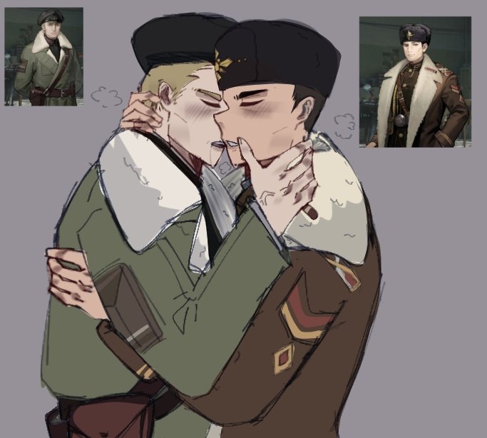 Bbearicca's tweet photo. "Love your enemies and keep them closer" or whatever it's called...
#Reverse1999 #Evgeni #Bertolt https://t.co/KP7sheZX7p