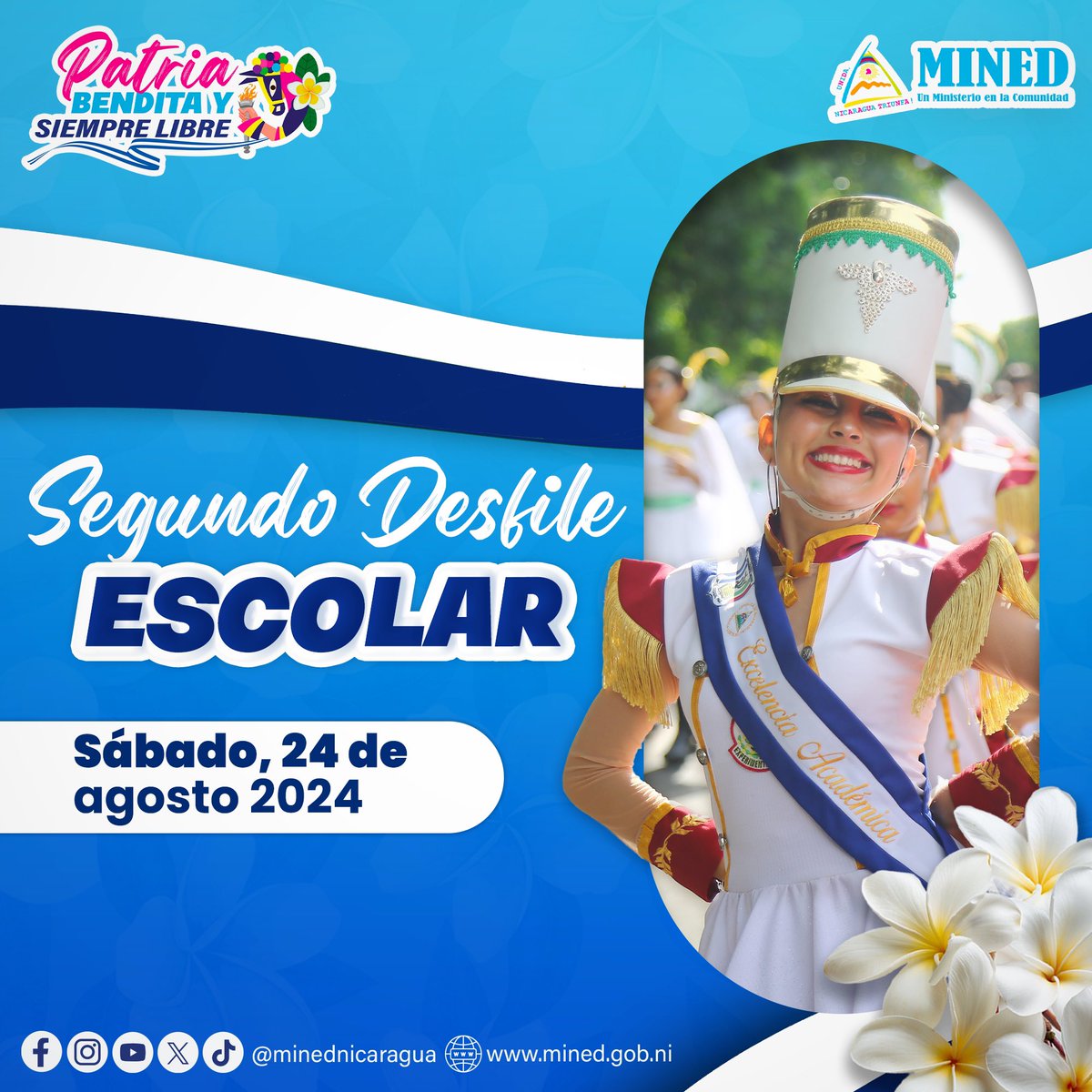 ¡Hoy! Segundo Desfile Escolar 2024.

🇳🇮🇳🇮¡Patria Bendita y Siempre Libre!🇳🇮🇳🇮
