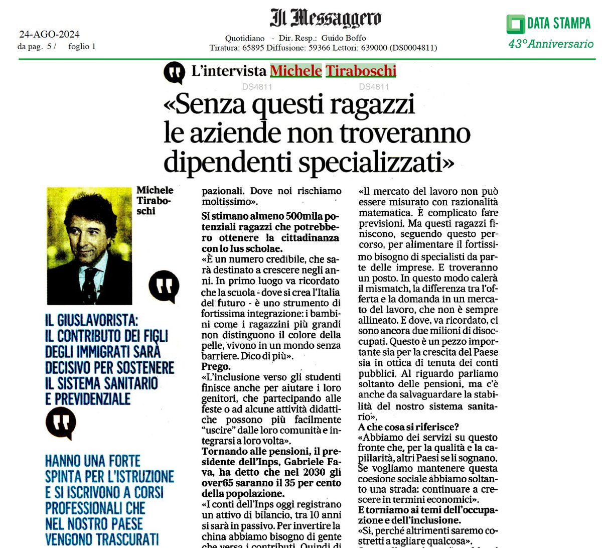 Il titolo non rende il concetto che ho cercato di esprimere. Perché quando parliamo di questi ragazzi, che sono anche una buona parte dei miei studenti e alcuni degli amici dei miei figli, io vedo solo una bellezza straordinaria e cioè vita, energia, impegno, sogni e passioni.