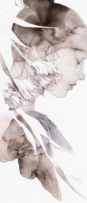 SOLD OUT THANK YOU  「限り月」原画お迎えありがとうございました!  