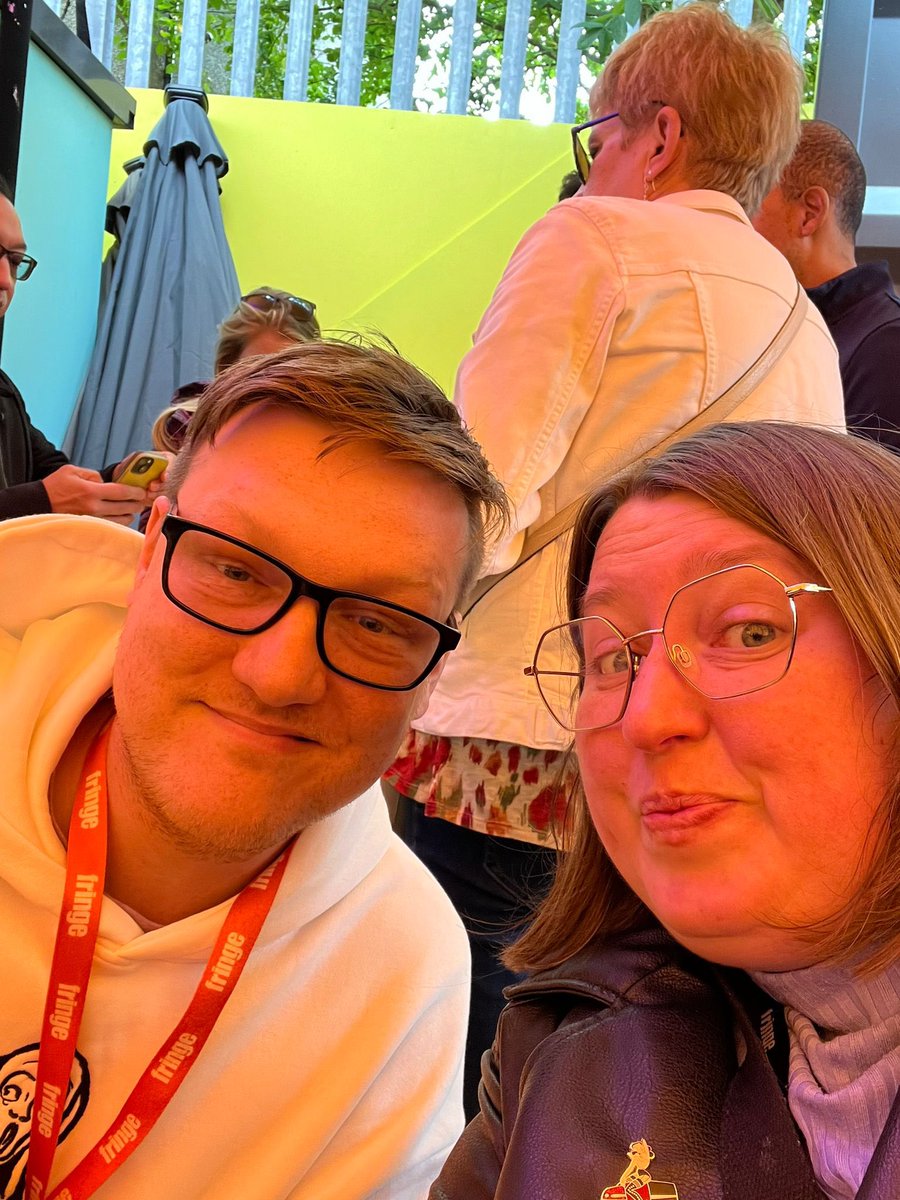 Great to catch up with <a href="/KMJwriter/">Kelly Jones</a> - Fringe First Winning Working Class Playwright - see her excellent play ‘My Mother’s Funeral: The Show’ at <a href="/Summerhallery/">Summerhall</a> - show ends Monday 26th :)