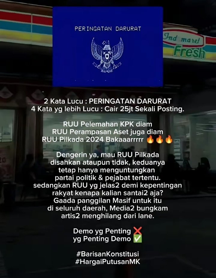 jarrverse's tweet photo. Setidaknya silent majority masih tetap berjalan 
vt/see_youu.08
#barisankonstitusi
#hargaiputusanMK https://t.co/FaRVt8dIDJ