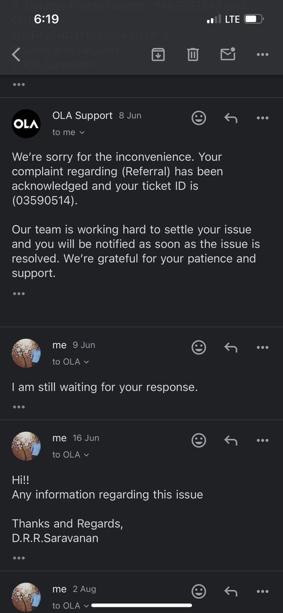 Saravanannaven's tweet photo. @OlaElectric @bhash @OlaElectric @ola_supports How many years does ola require to rectify the issues happening to your costumers!!!! ticket ID is (03590514) https://t.co/yHqYesZLb7