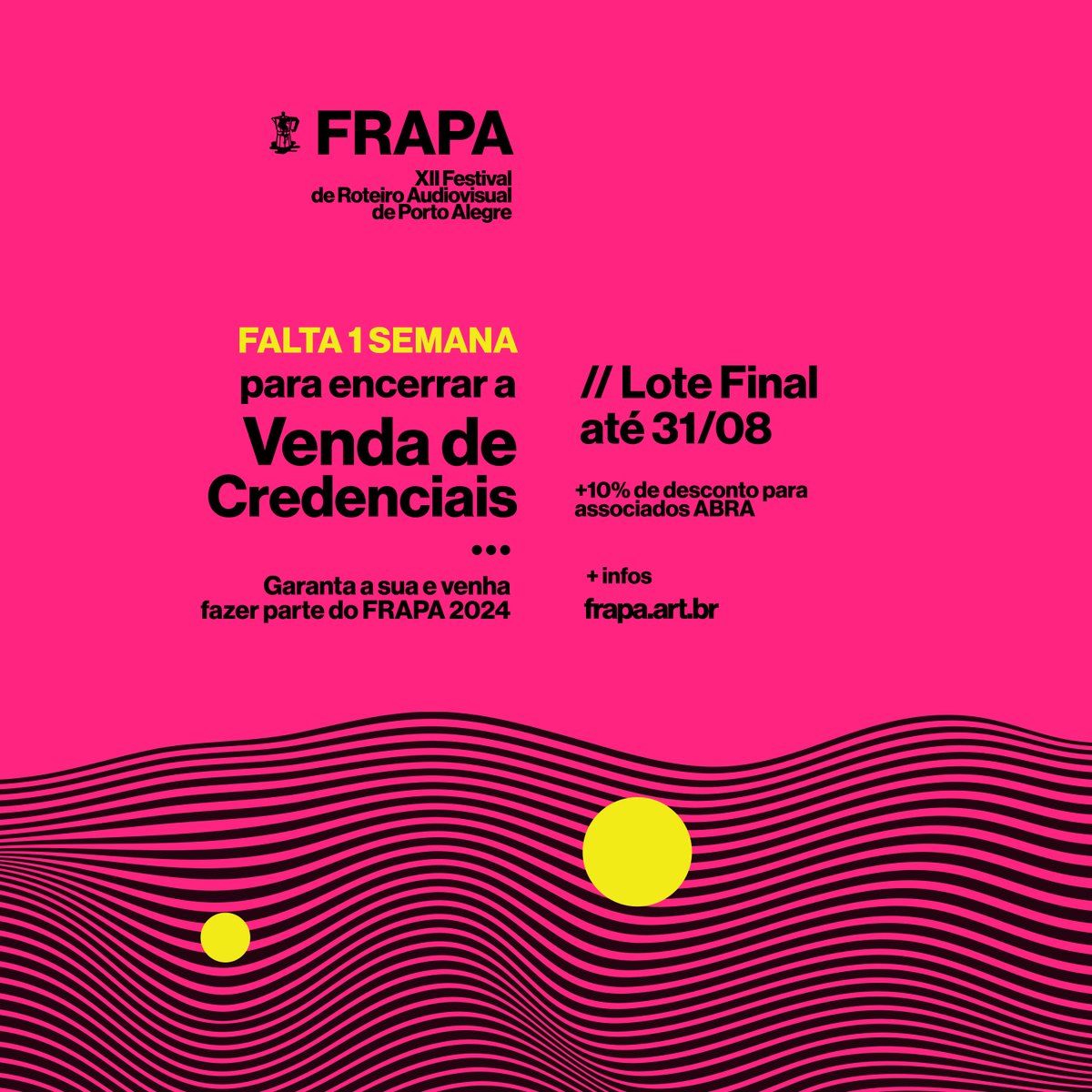 FRAPA - Festival de Roteiro Audiovisual de POA (@frapa_festival ...