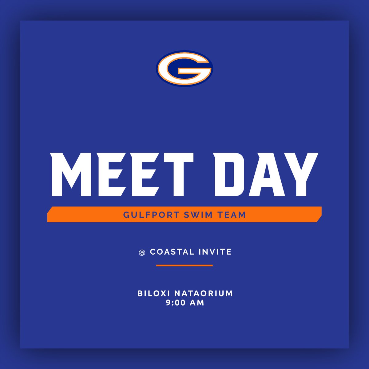 WAKE UP IT'S MEET DAY!!! Big day at the natatorium. #OneGPT #HOOYAH