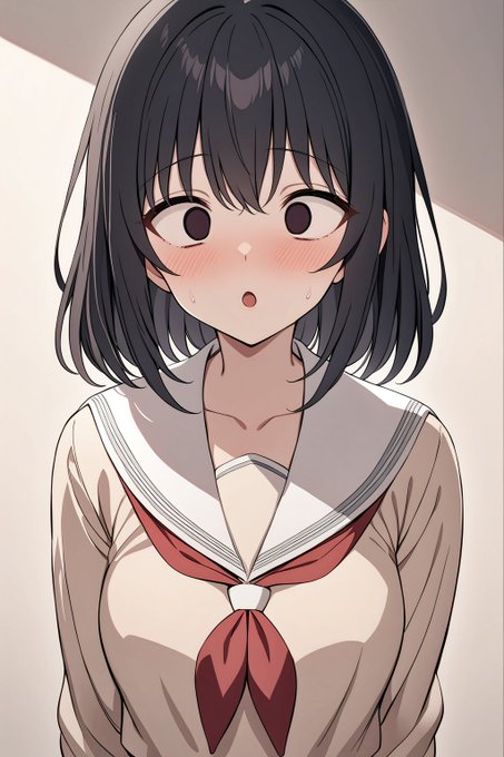 寄り目LoRA用の学習データ作り始めました
副産物で白目も作れそう 