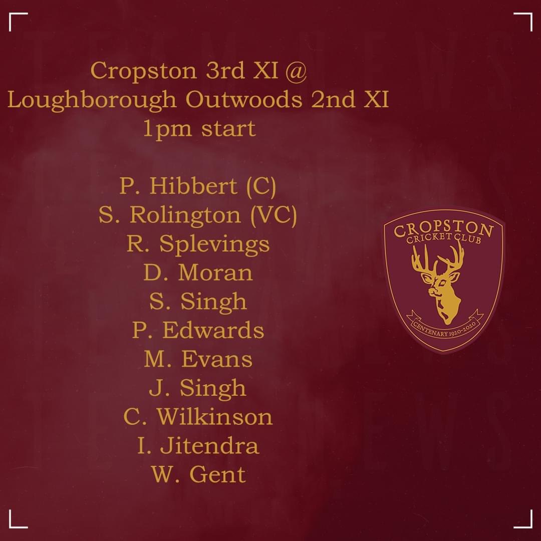 It’s wet ☔️ but there may be some cricket, and if there is, these lads will be involved. 

#UpTheStags 🦌