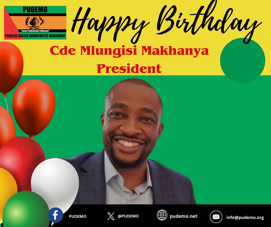 We send well wishes to the President, Cde Mlungisi Makhanya on the occasion of his birthday. Have a revolutionary one Nsongomnyama. Continue to serve our people with utmost commitment and diligence.