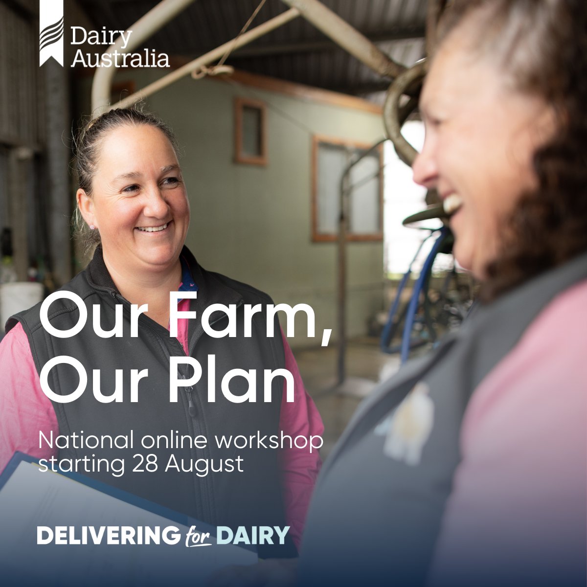 Over 975 #AusDairy farmers have benefited from the Our Farm, Our Plan program, with over 90% making successful on farm changes. Register now for our online program starting on 28 August bit.ly/4dvqkvG #dairy