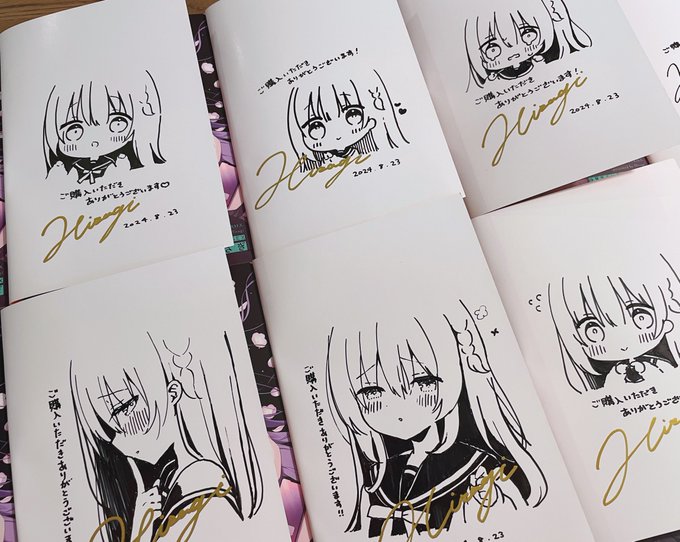 単行本のサインたくさん描いたよっ✍🏻

都内の2〜3書店様で販売されるそうなので、詳細が決まり次第また告知します.ᐟ.ᐟ 