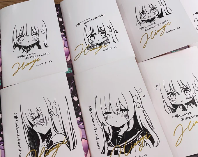 単行本のサインたくさん描いたよっ✍🏻

都内の2〜3書店様で販売されるそうなので、詳細が決まり次第また告知します.ᐟ.ᐟ 
