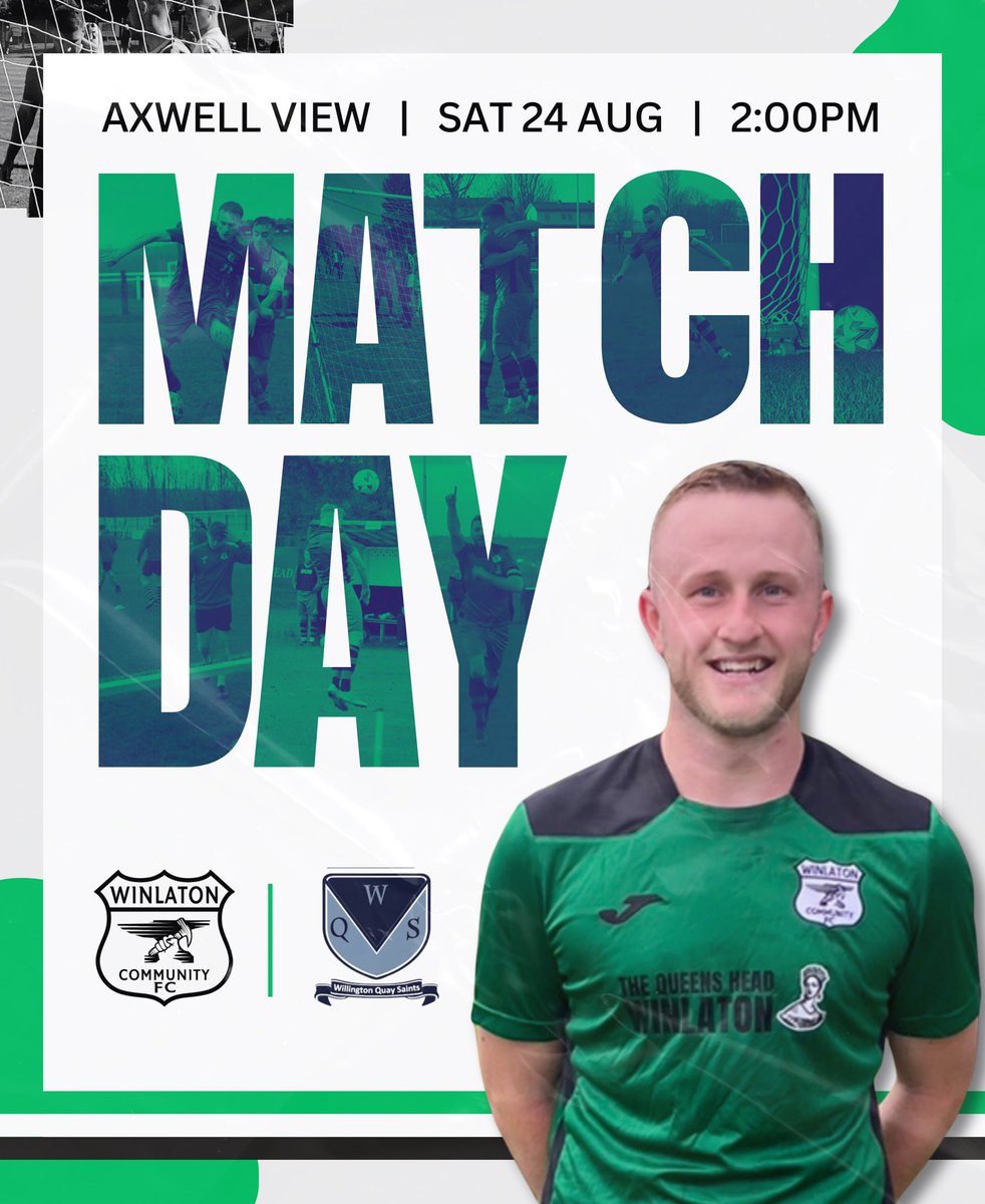 WinlatonFC's tweet photo. 𝐌𝐀𝐓𝐂𝐇𝐃𝐀𝐘…

🆚 Willington Quay Saints
📆 Saturday 24th August
⏰ 2:00PM KO
🏟 Axwell View
🏆 Northern Alliance Div 1

#WCFC 🟢⚪️⚫️ https://t.co/ieUOWTP36b