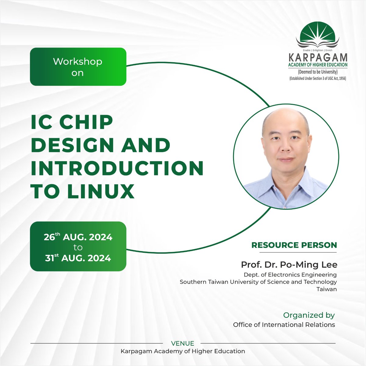 wekaheians's tweet image. This workshop is a unique opportunity for our students to gain hands-on experience in cutting-edge IC chip design techniques and foundational Linux skills, under the expert guidance of Dr. Lee.

#ICChipDesign #LinuxWorkshop #KAHE #TechInnovation #SkillDevelopment #Engineering