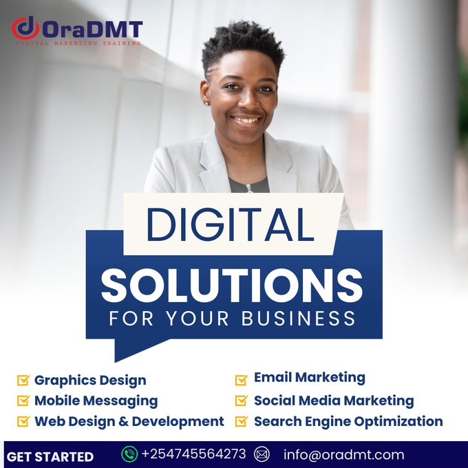 Orawebhostkenya's tweet photo. Digital Marketing Training - @OraDMT_ Offers Digital Marketing Training, Business, Graphics &amp; Other Courses.
Learn more: https://t.co/I1T9GWZTzK https://t.co/3R21TS9t0l