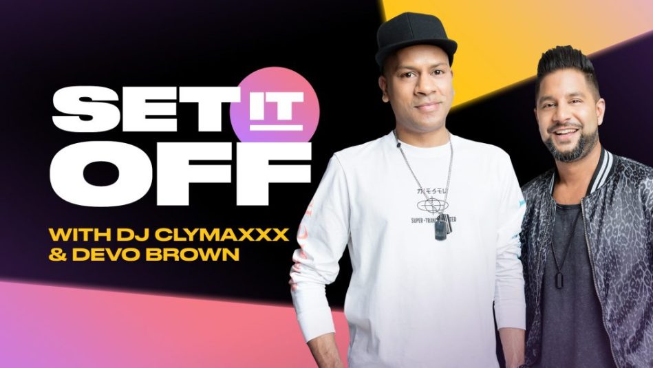 KiSS925's tweet photo. EVERY Saturday night, at 8pm, we SET IT OFF! The pre-party to your party with DJ Clymaxxx &amp; Devo Brown! 🎉 https://t.co/voCi2tsILL

#KiSS925 #Toronto #SetItOff #DJClymaxxx #RozAndMocha #DevoBrown https://t.co/iECkloYVYA