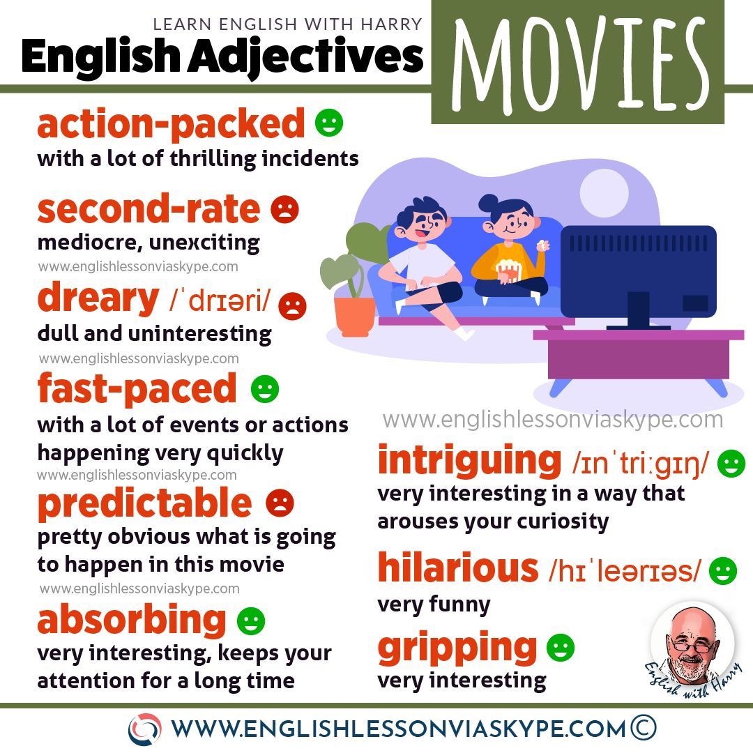 englishvskype's tweet photo. VOCABULARY: Learn how to describe movies and TV shows in advanced English with these 15 super useful adjectives. Click the link to learn more ➡️ https://t.co/guO0EWfDkW 

#LearnEnglish #ingles #inglesonline #IELTS #vocabulary @englishvskype https://t.co/NW0WMN2wgg