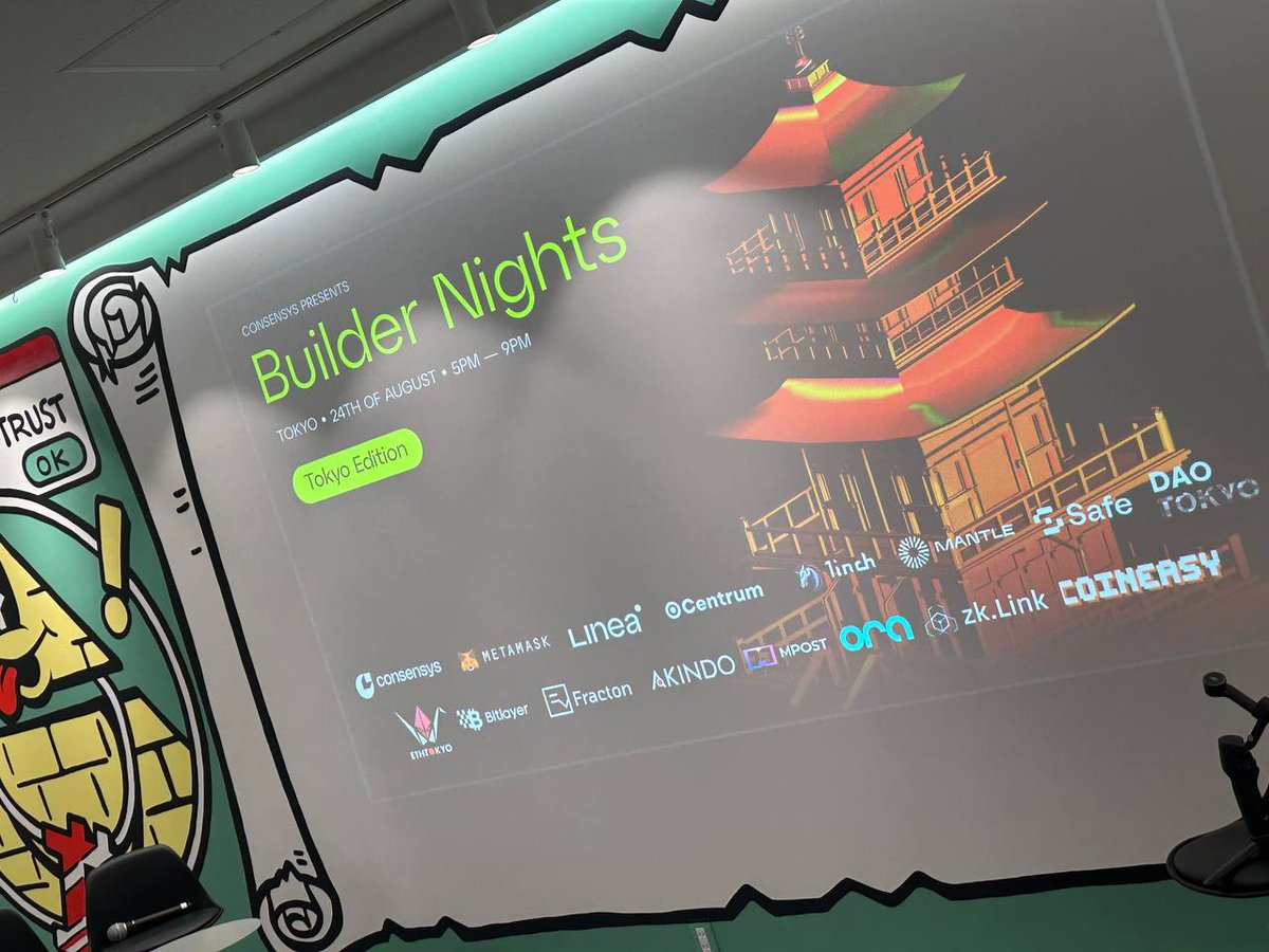 Line-up for tonight Builder Night ⬇️

1️⃣ The first panel will start soon on scaling Web3 and interoperability in the Web3 ecosystem! 

2️⃣ And then we are closing up with Developer UX and LLM-Supported Smart Contract Frameworks!

<a href="/0xApollo716/">Apollo</a> <a href="/0xCentrum/">Centrum</a>
<a href="/1inch/">1inch</a> <a href="/FractPro/">FractPro</a>
<a href="/akindo_io/">AKINDO | The world’s first Buildathon Platform🌊⚒️</a>