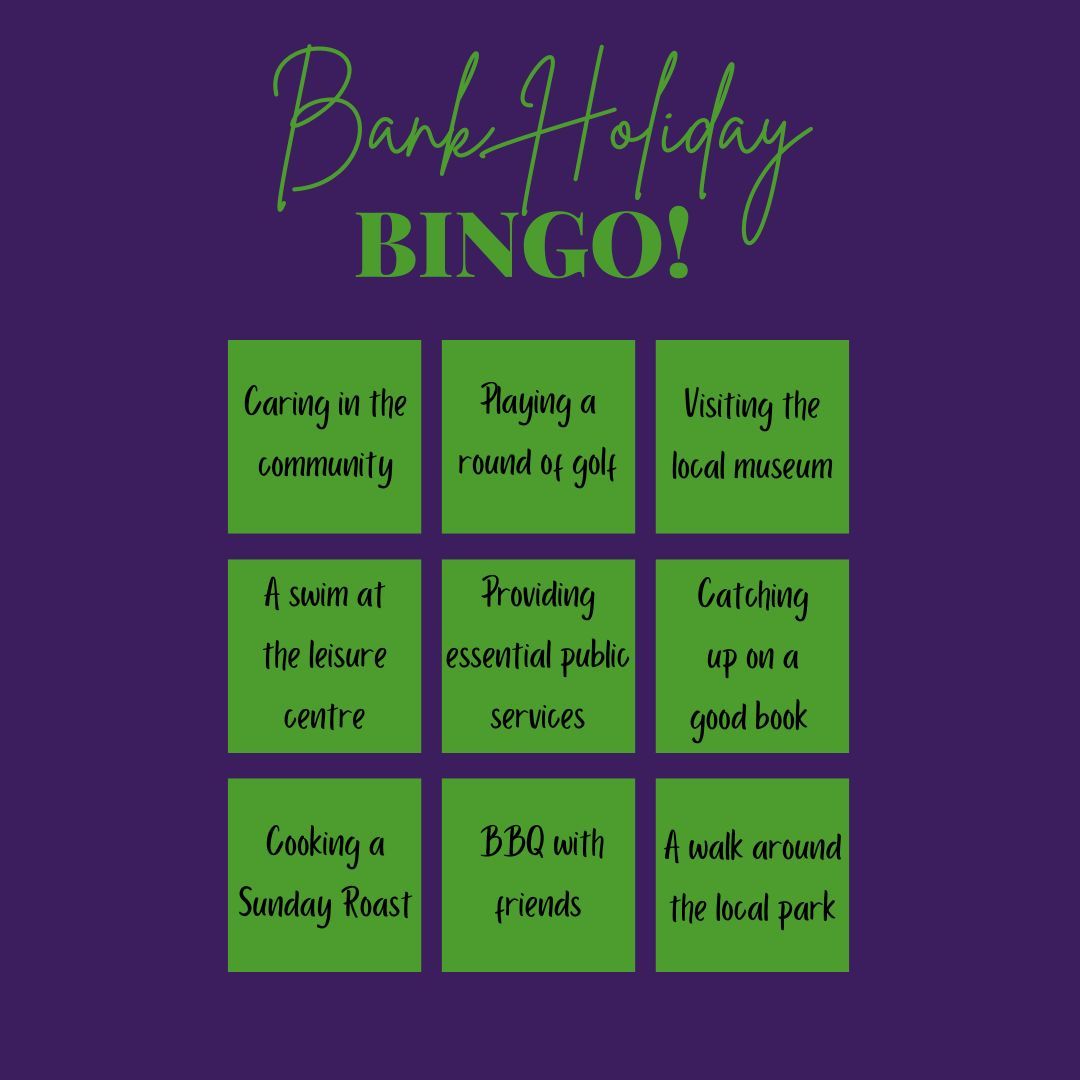 NYUnison's tweet photo. The Bank holiday weekend is here 🎉. Fancy a game of bingo? Spot all the services Local Government workers provide! https://t.co/Ke87iCIgLR