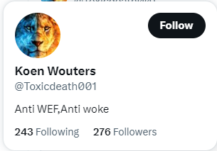 FiVanOverbeke's tweet photo. @Toxicdeath001 @bsoenensvrt Konden we van jou maar hetzelfde zeggen https://t.co/oici7aYGzQ
