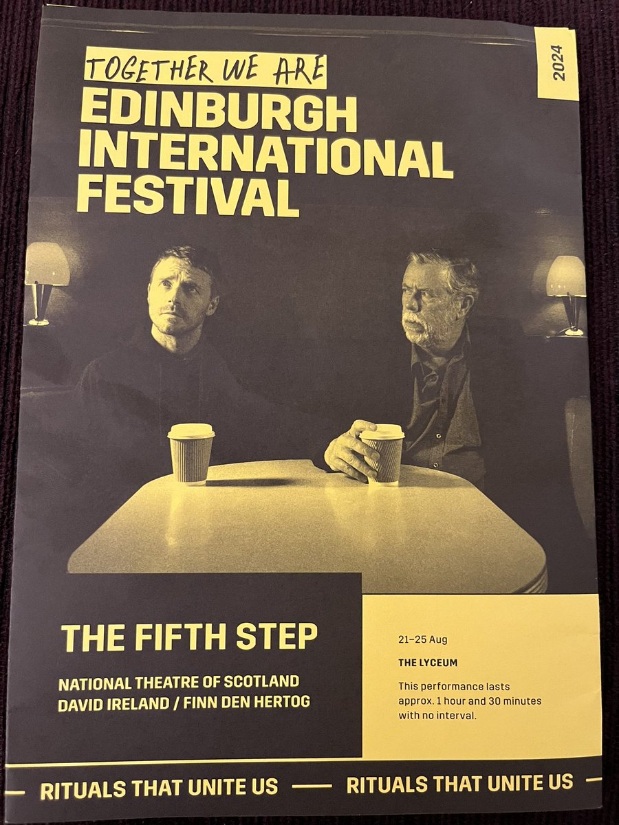 Gillian1971's tweet photo. Superb performances from Jack Lowden and Sean Gilder in David Ireland’s The Fifth Step. And the most stunning set design @lyceumedinburgh @edintfest @NTSonline ⭐️⭐️⭐️⭐️⭐️ https://t.co/sQxo9J3mMf