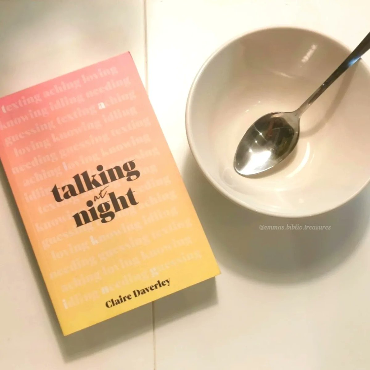 Bibliotreasures's tweet photo. Today I'm sharing my review for the beautiful and poignant #TalkingatNight by @ClaireDaverley

https://t.co/ZlskrYv2Zx

@Squadpod3 @MichaelJBooks
#bookreview #BookTwitter #SquadpodFeaturedBook https://t.co/6KWfM0lmN4