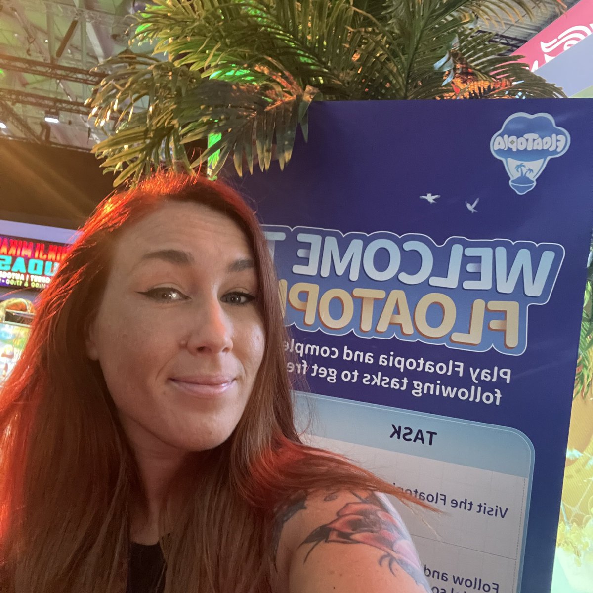 MurningStarr's tweet image. Got to try the super cosy game #Floatopia at #gamescom