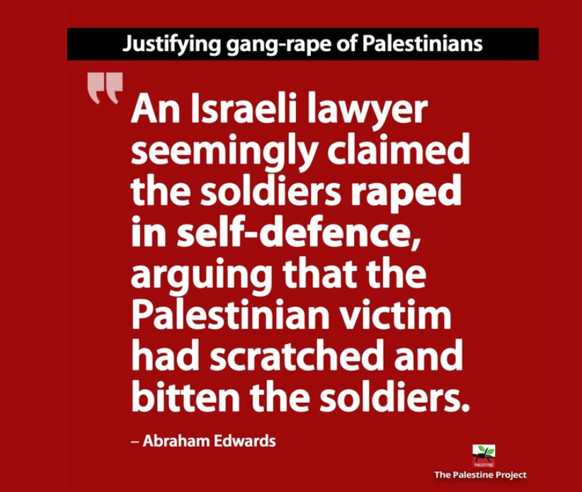 richseeto's tweet photo. FRIENDS AND FRENEMIES ALL...
DO YOU ACCEPT THIS JUSTIFICATION FOR GANG RAPE???
MORE LIKELY, THE VICTIMS WERE FIGHTING BACK FROM THE BRUTAL SEXUAL ASSAULT FROM THESE IDF ANIMALS...
FRANKLY CALLING THEM ANIMALS IS DOING A DIS-SERVICE TO THE REAL ONES!!! https://t.co/2vlbwkR7Ul