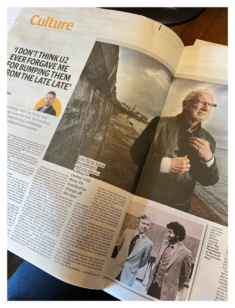 64_Wine's tweet image. Wonderful piece in the @Independent_ie on a local hero @tonyboland2011 famed now for his support for local businesses and dexterity on @Ukuhooley a ukulele #glasthule