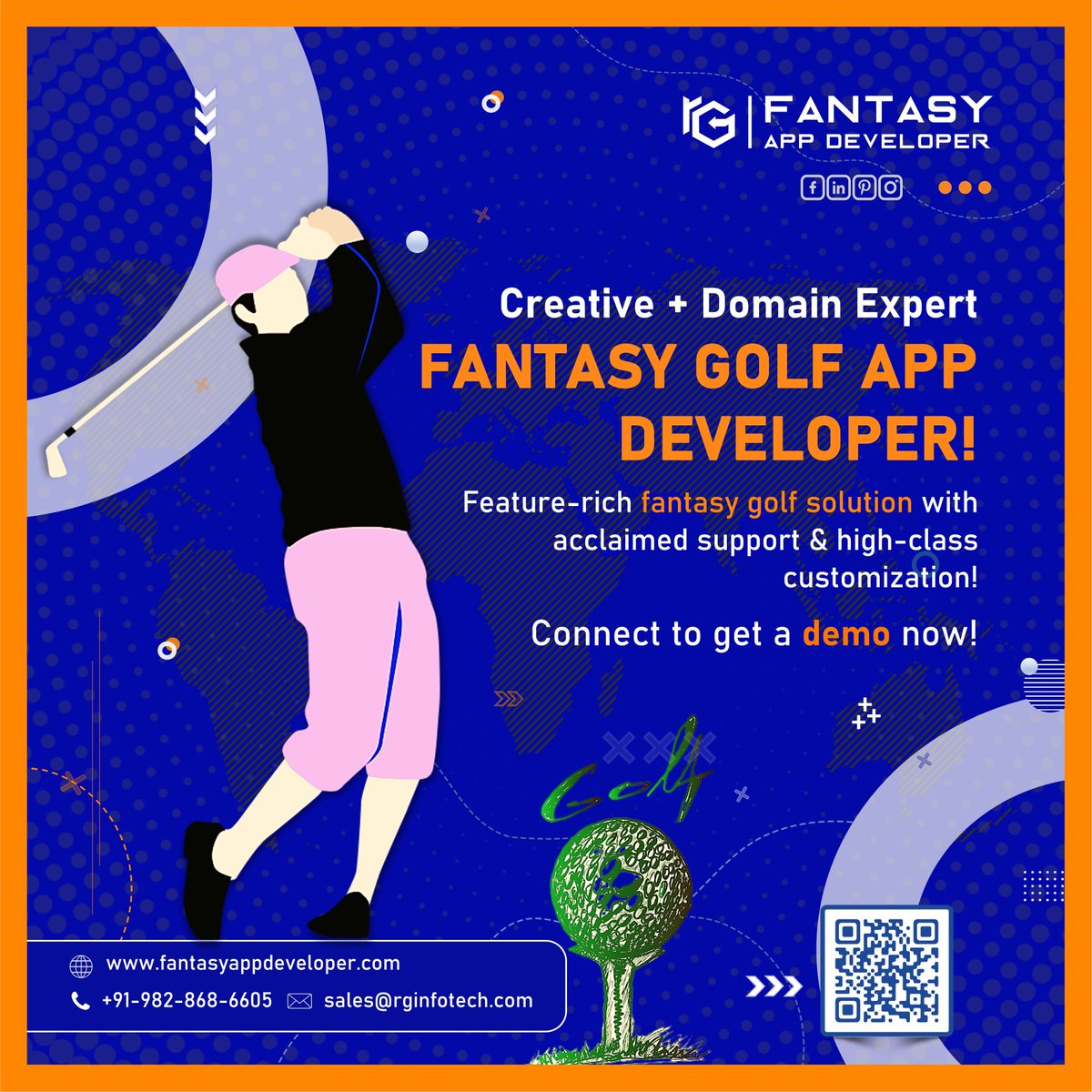 FantasyAppDev's tweet photo. Want to elevate your #sports #game business?🧐

Try our cutting-edge #FantasyGolf #solution💯🔥

#Connect with our #experts right away at +91-9828686605 📞 or #DM @fantasyappdev 🤟🔥

for more details, visit- https://t.co/7TfO2QmWbD🌐

#fantasyappdeveloper #India #trending #apps https://t.co/StNE6uXZ1P