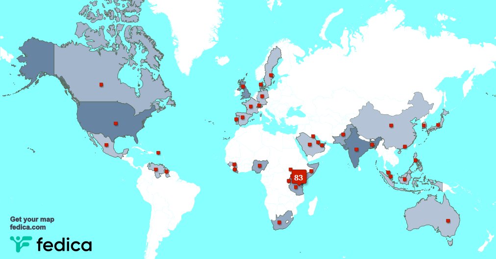 Special thank you to my 2 new followers from Kenya last week. fedica.com/!PSdxb