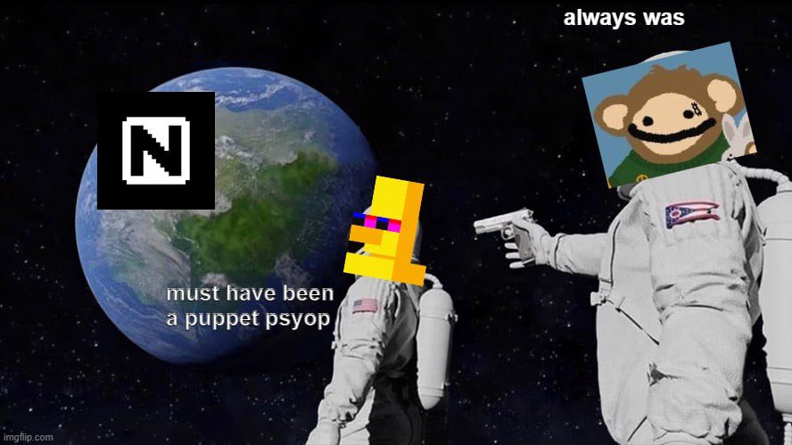 nodememes's tweet photo. Always was?
#SENDMEMES https://t.co/rxkWAe3int