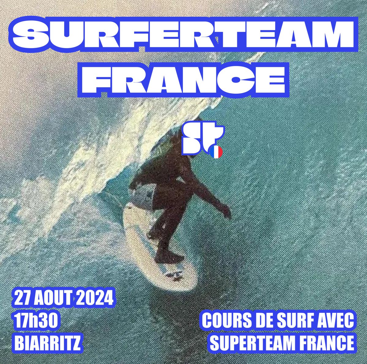 Peuple de Superteam France ! 

Biarritz arrive à grand pas et nous organisons plusieurs événements ! Et on vous fait gagner des places ! 

- Superteam Surf &amp; Meet ft.  <a href="/TheDiggersDAO/">The Diggers DAO</a> x <a href="/ANYW3AR/">ANYW3AR First Drop LIVE</a> -> + d'infos en description 

-  une session / cours de Surf juste avant ! 

Pour une
