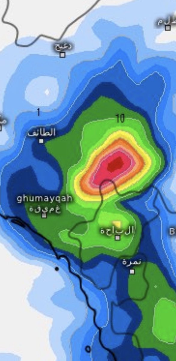 جميع النماذج تشير الى سحابه غزيره علا تربه

الباحه ؤ شرق المرتفعات