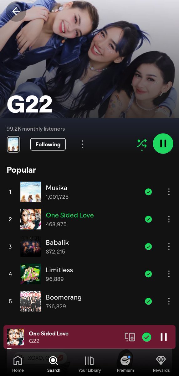 skyvester12's tweet photo. hello po mag 100k monthly listeners na po ang #G22 sa Spotify hehe please listen po sa mga songs nila! THANKYOU PO!🥰🤍
https://t.co/uikAaKJQkH
#ThisIsNotACompetitionButARevolution https://t.co/jMO2MfIbff