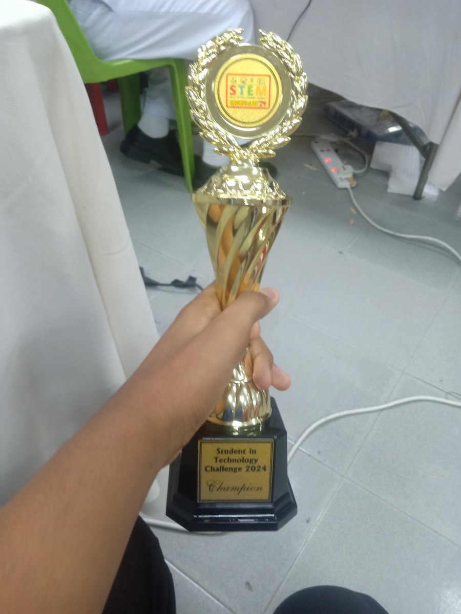 we won with our little creation hshsh