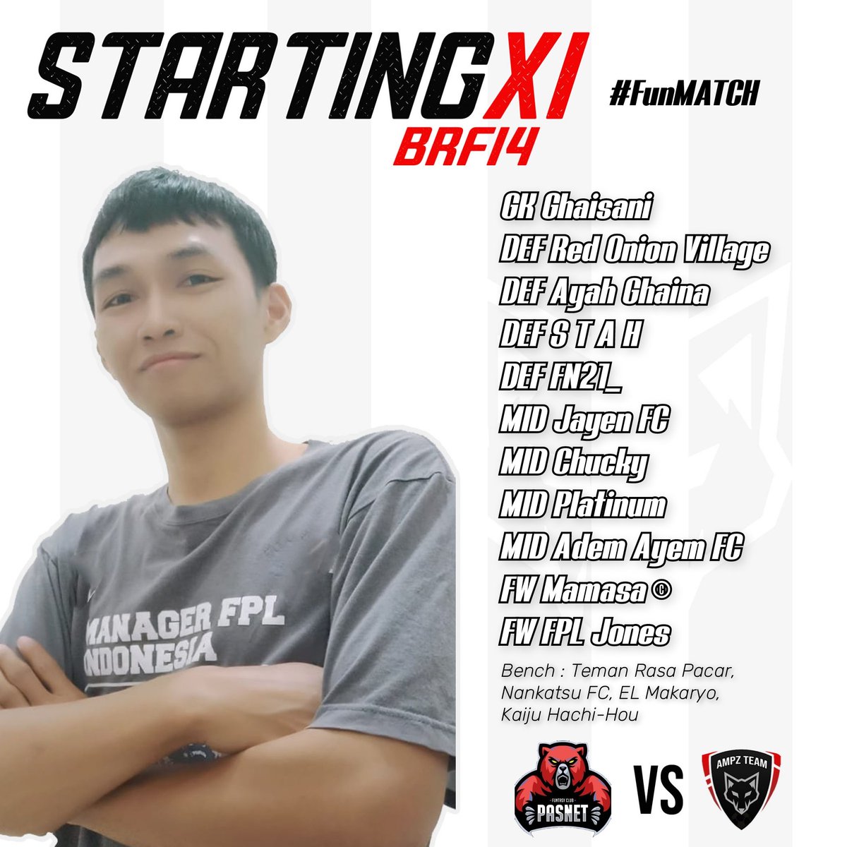 FPLampzTEAM's tweet photo. #FunMATCH

Pre season pertama kita akan menghadapi @FCPasnet

💥💥💥💥
@LigaBRFI https://t.co/K0bJKO8ZCx